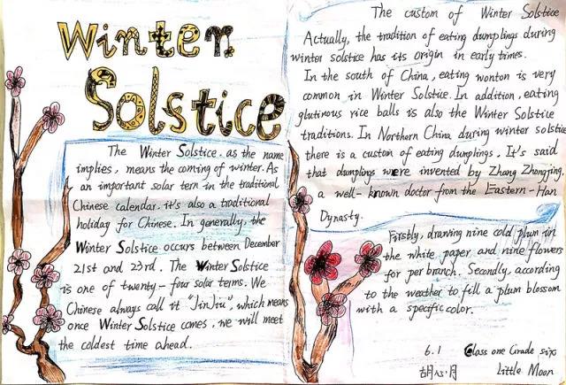 关于冬至节气的手抄报怎么画-图4