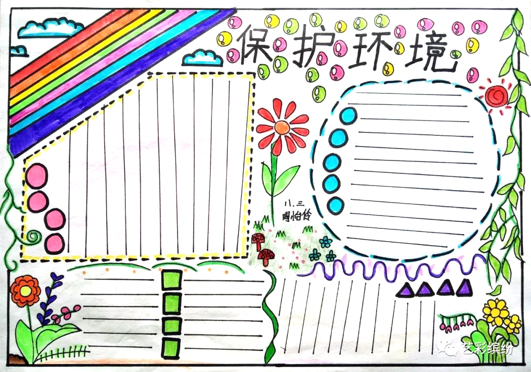 保护环境，保护自然手抄报-图1