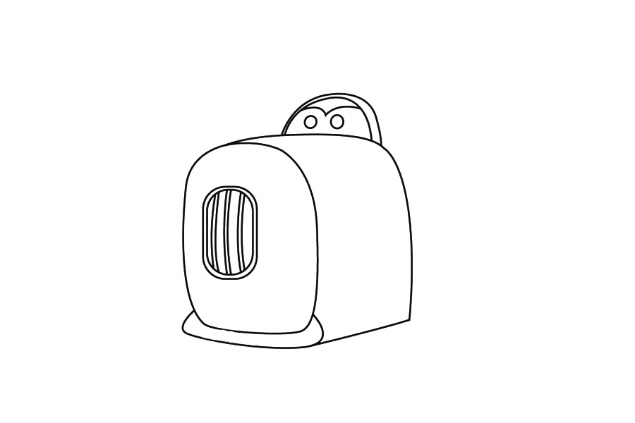 步骤7：不要忘记画上眼睛。