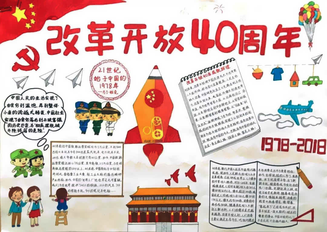 如何画厉害了我的国手抄报-图4