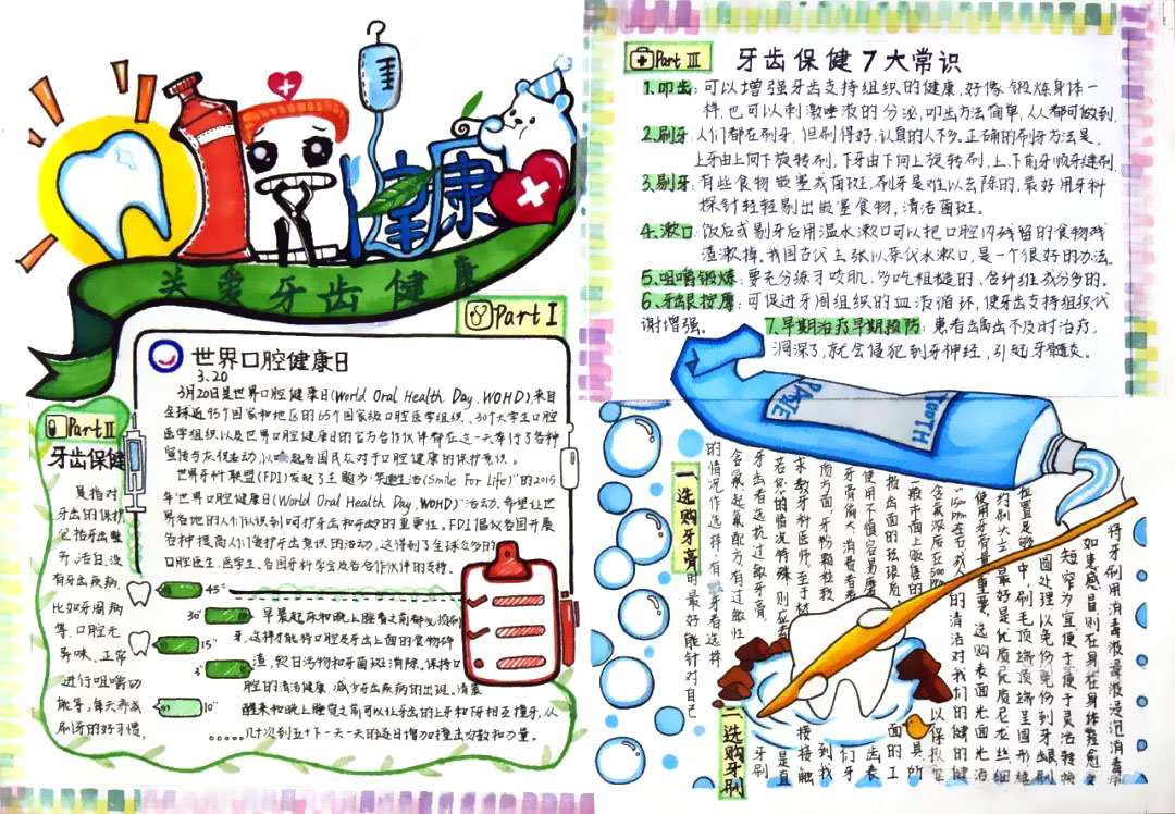 世界爱牙日手抄报-图5