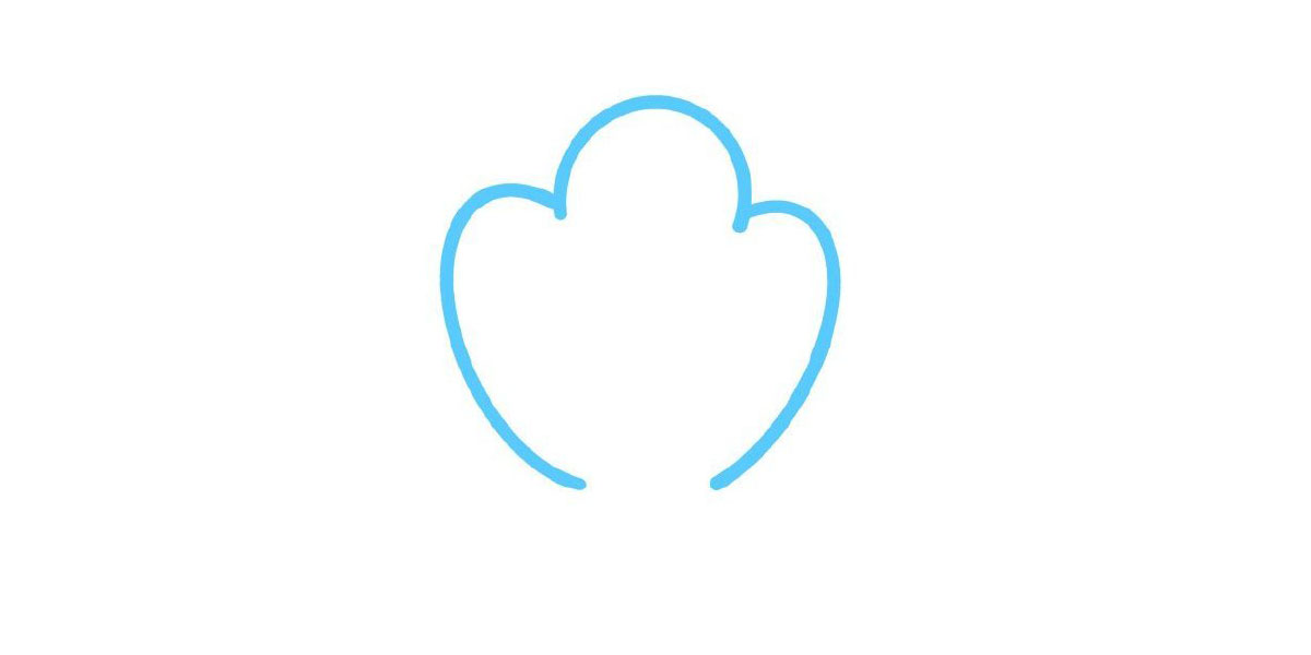 步骤1：画仙人掌。