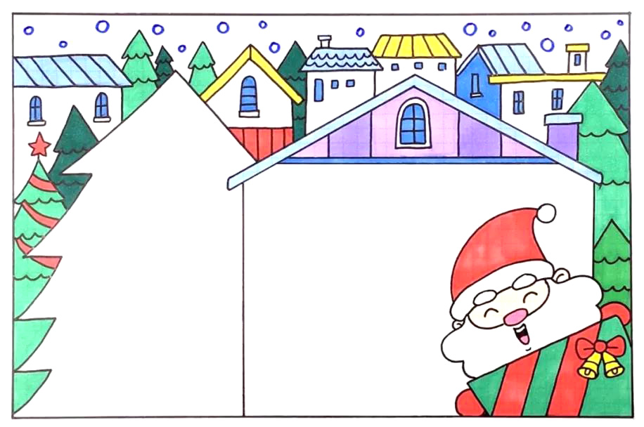 2019年圣诞手抄报怎么画