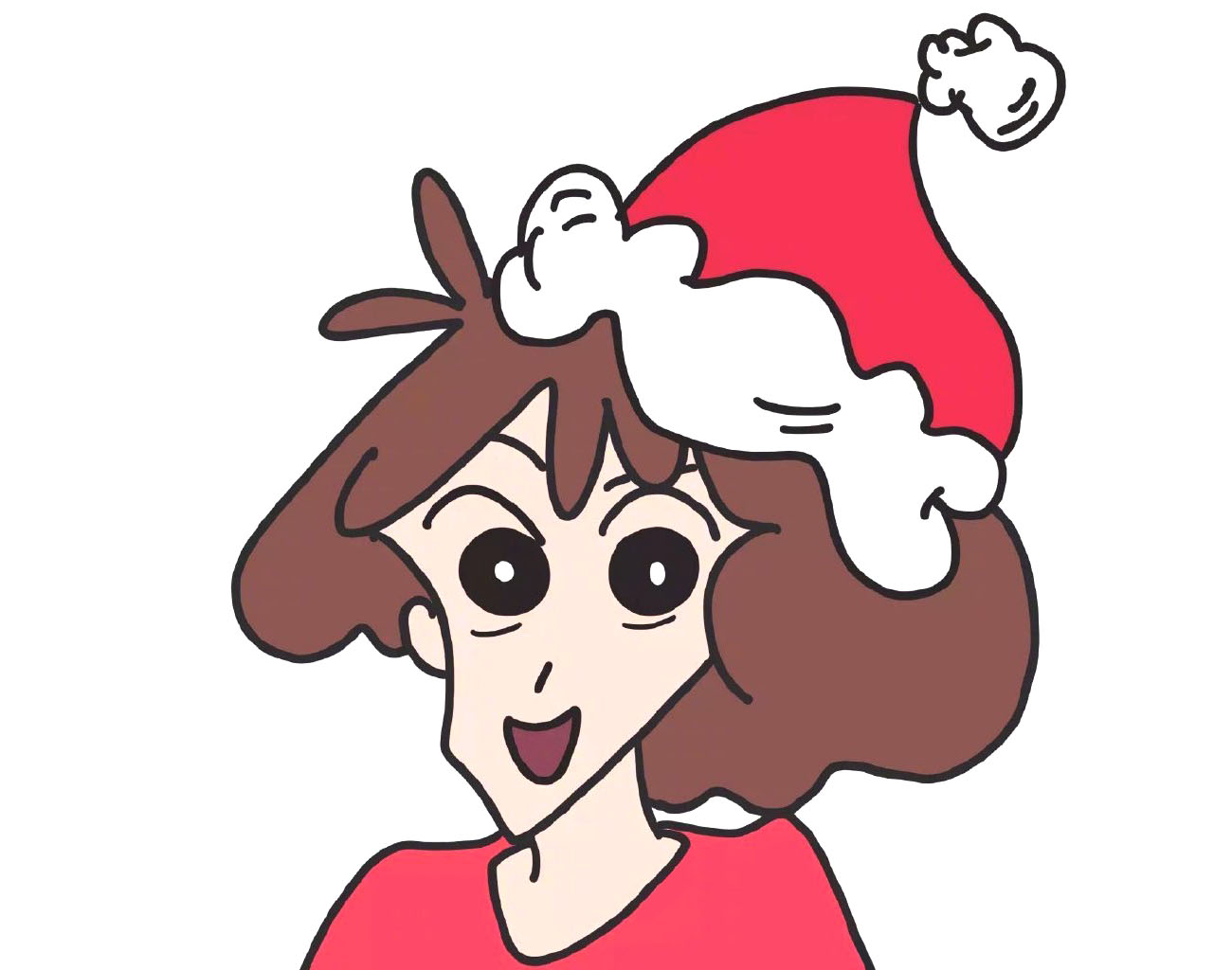 圣诞节快乐呀！分享一组蜡笔小新圣诞头像-图1