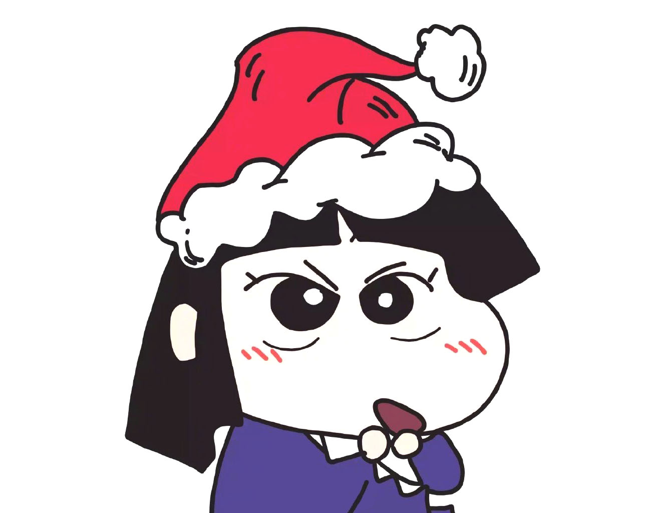 圣诞节快乐呀！分享一组蜡笔小新圣诞头像-图3