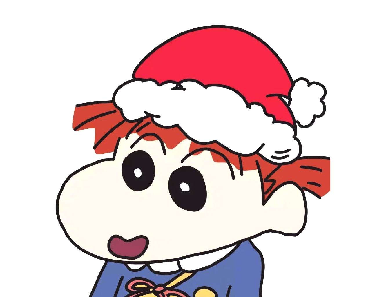 圣诞节快乐呀！分享一组蜡笔小新圣诞头像-图5
