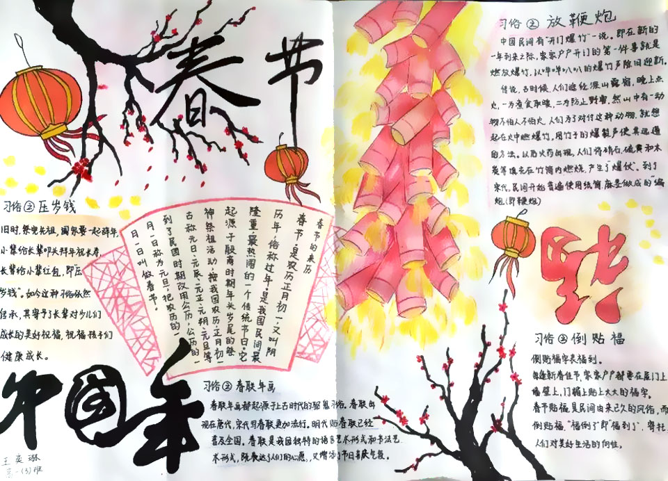 我们的节日——中国年手抄报-图7