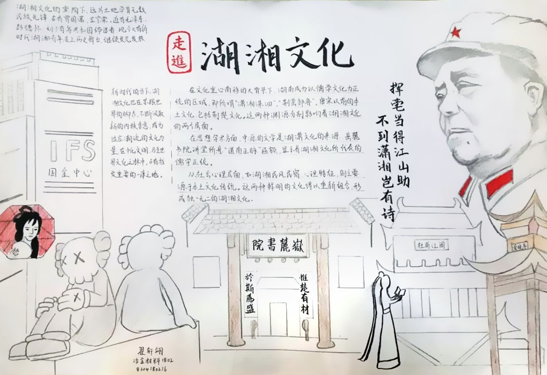 湖湘文化手抄报-图1