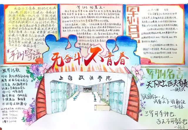 关于军训的手抄报图片-图2