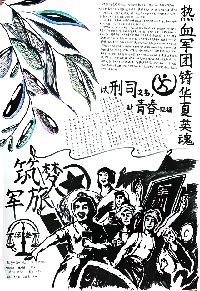 记录青春，筑梦军旅手抄报-图6
