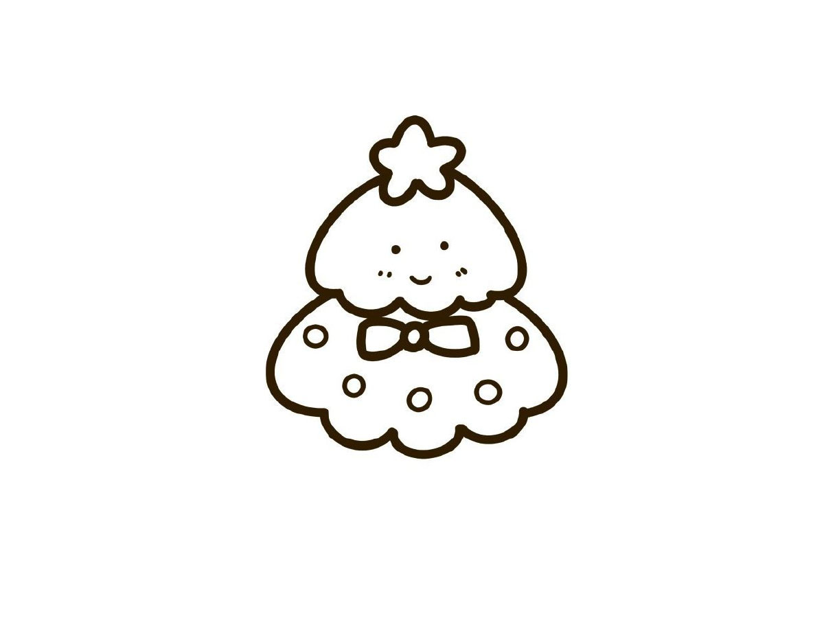 步骤6：线稿完成了。