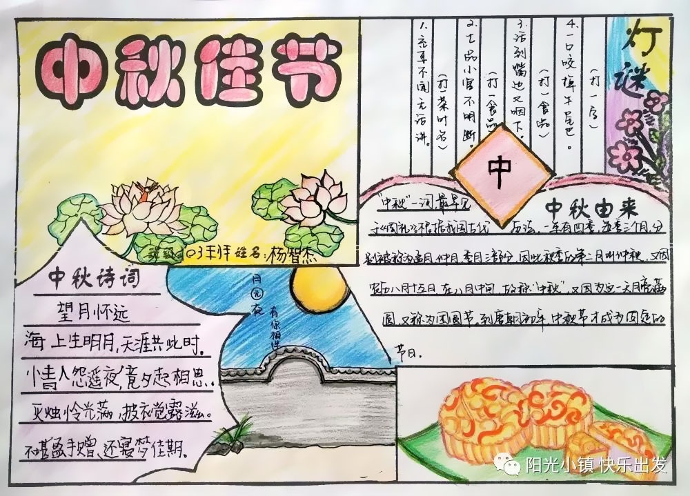 我们的节日——中秋手抄报-图2