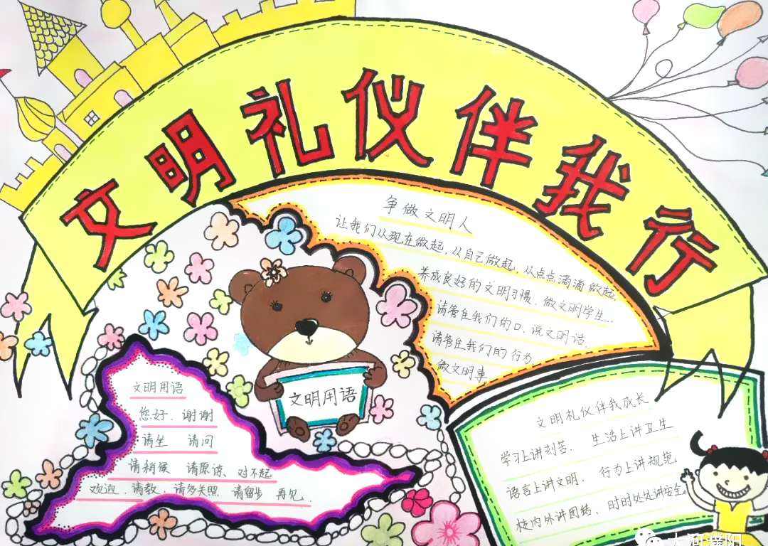 文明礼仪手抄报怎么画-图2