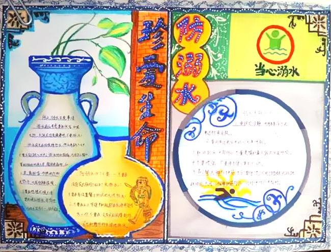 安全宣传手抄报怎么做-防溺水