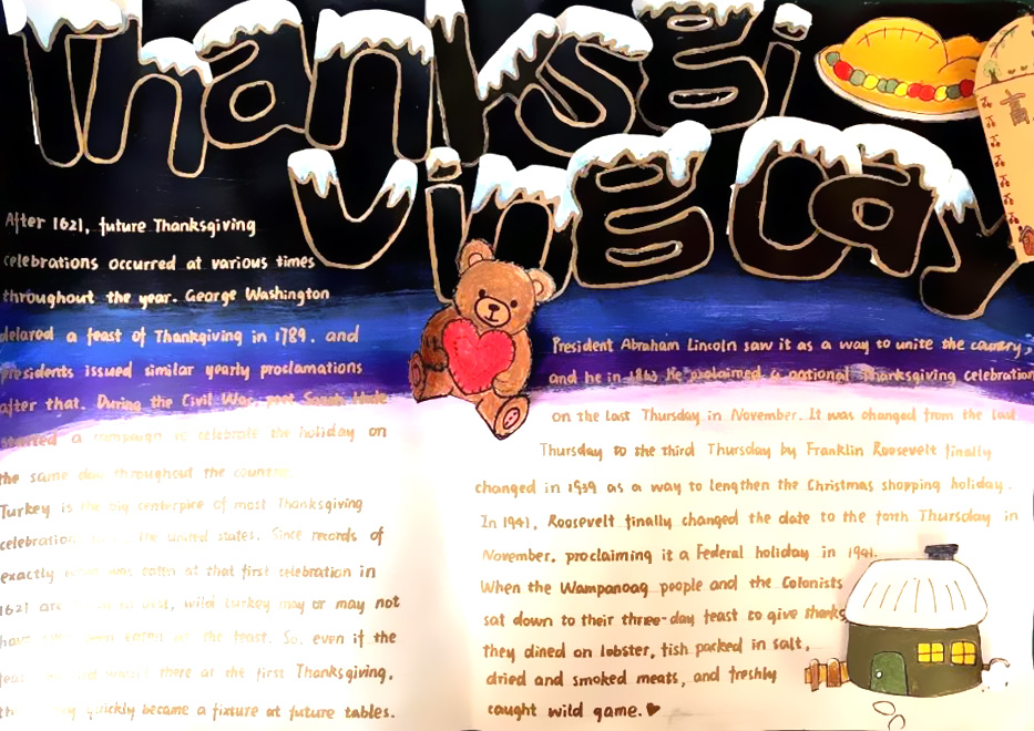 感恩父母英语手抄报-图5