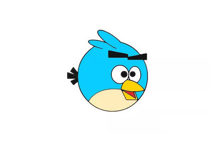 愤怒的小鸟简笔画教程