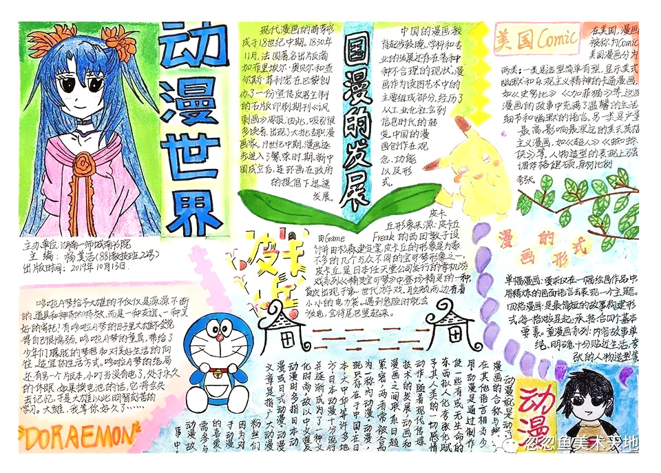 有关动漫文化的手抄报图片-图4