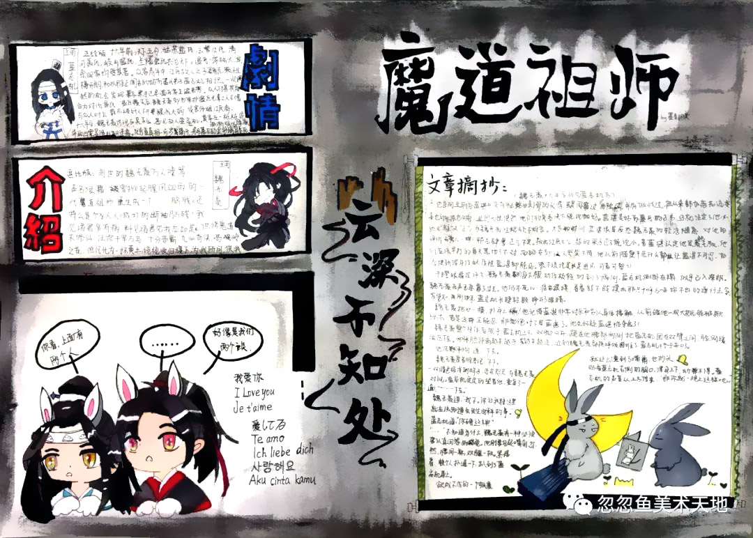 有关动漫文化的手抄报图片-图5