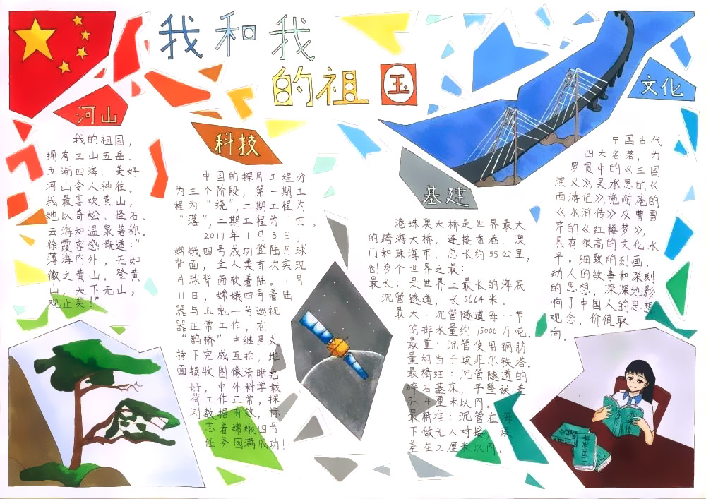 我的我的祖国手抄报-图6