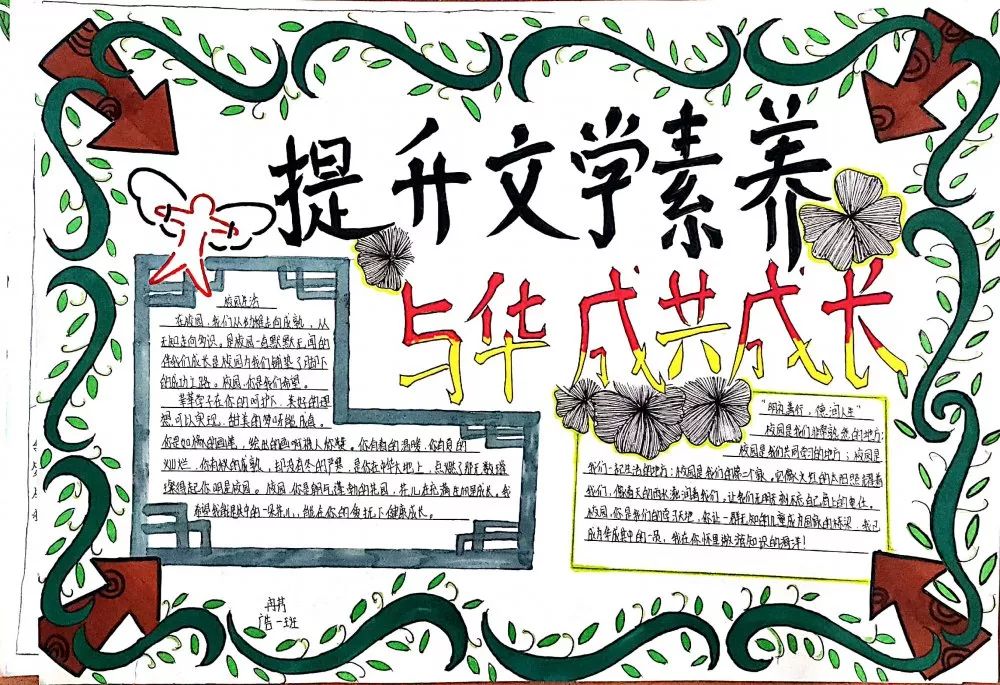 与文学同行手抄报-图7