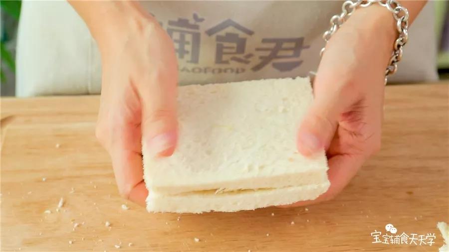 另一片吐司夹起