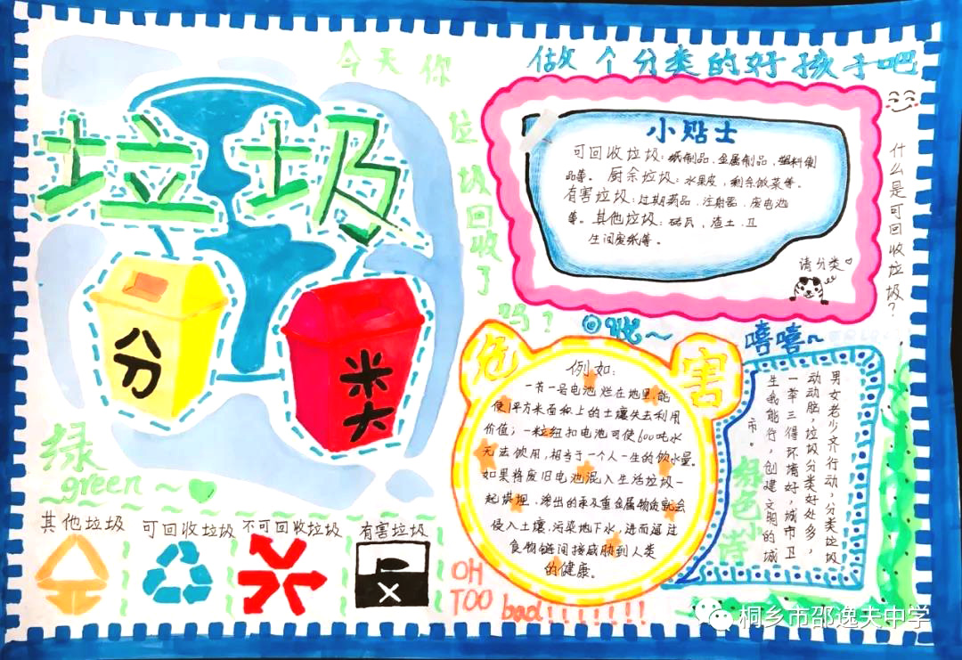小学生垃圾分类手抄报优秀作品-图4
