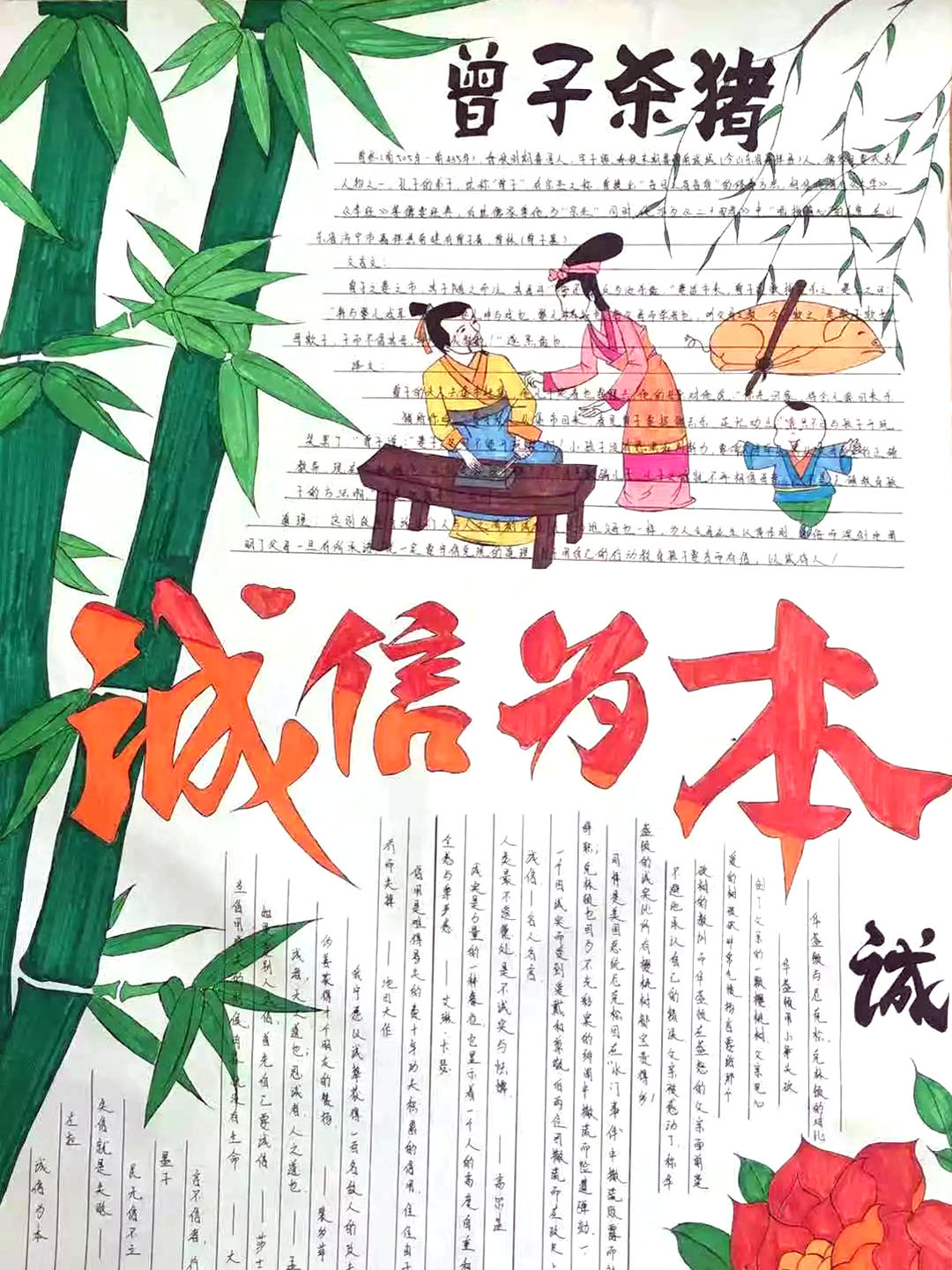 简单的诚信手抄报怎么画-图2