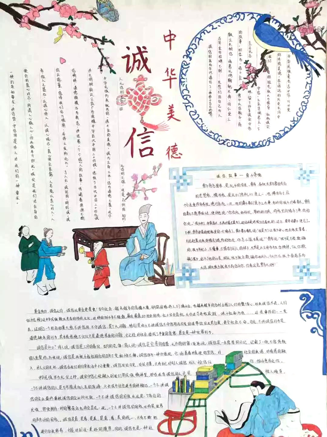 简单的诚信手抄报怎么画-图3