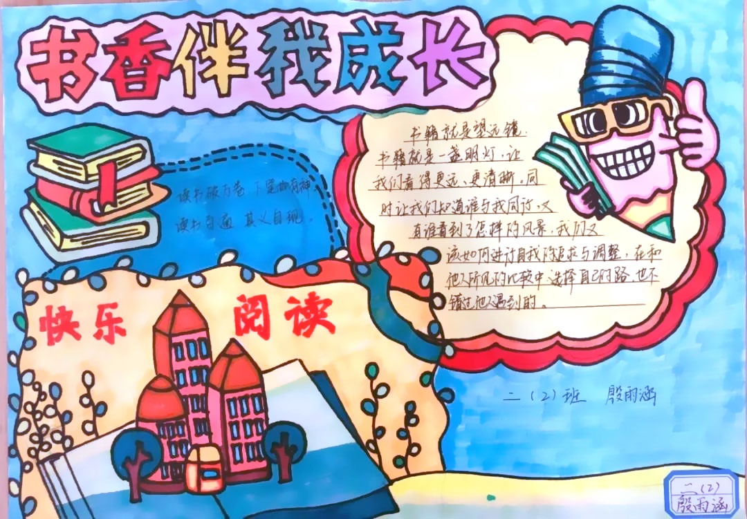 我读书我快乐手抄报简单又漂亮-图4