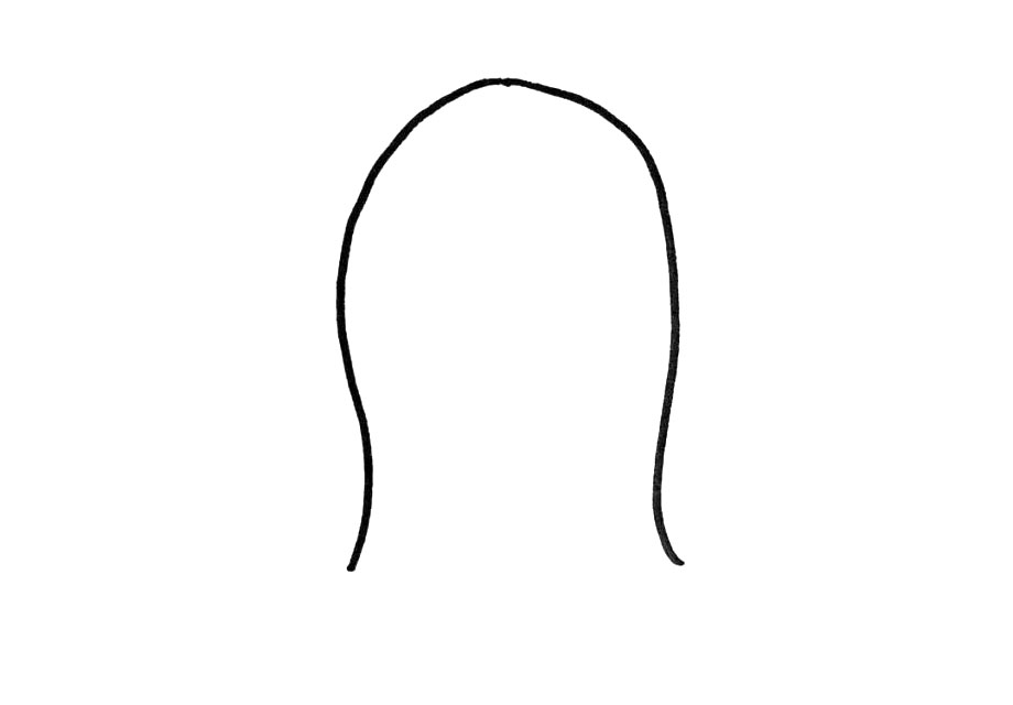 步骤1：卡通老虎帽子绘画步骤1