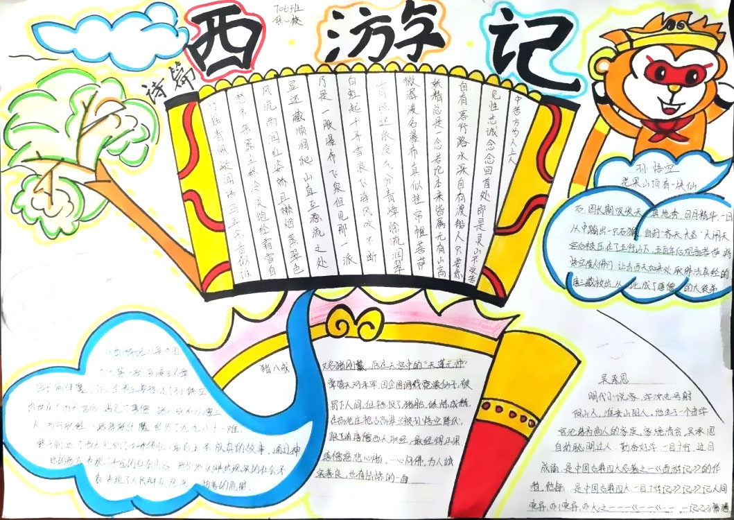四张漂亮的西游记手抄报图片-图2