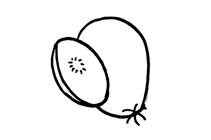 步骤5：接着在中间画上一些小短线排列成一个圆形，有点像太阳的感觉。