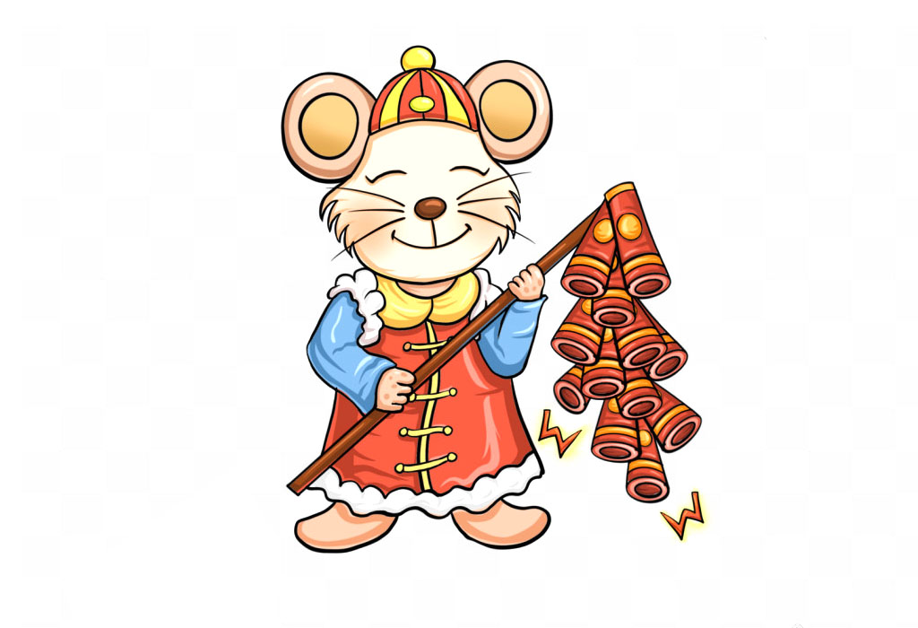 福鼠迎新春简笔画图片-图5