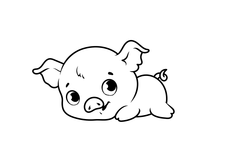 可爱的小猪简笔画图片-图2