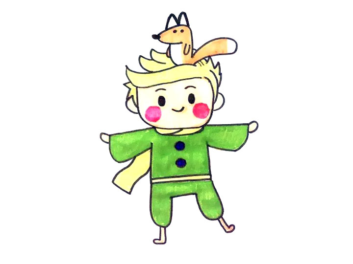 童话里的小王子简笔画