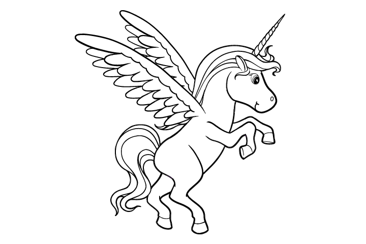 独角兽简笔画图片-图3