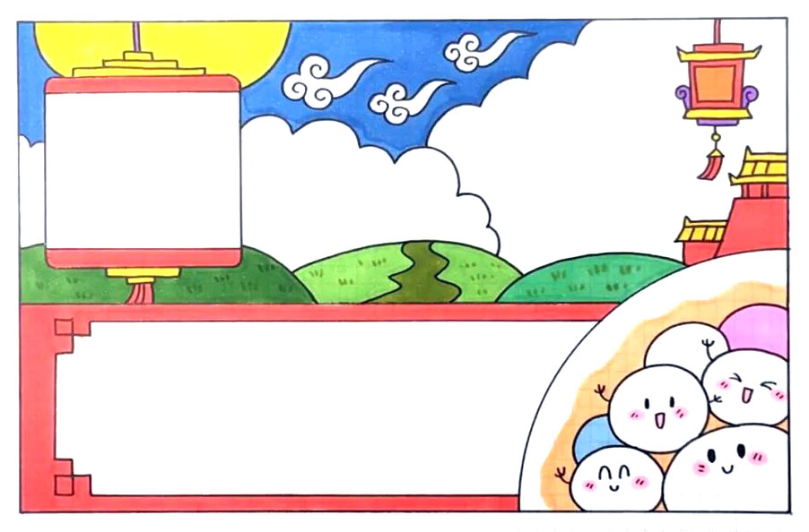 步骤5：先给主体图案涂上颜色。