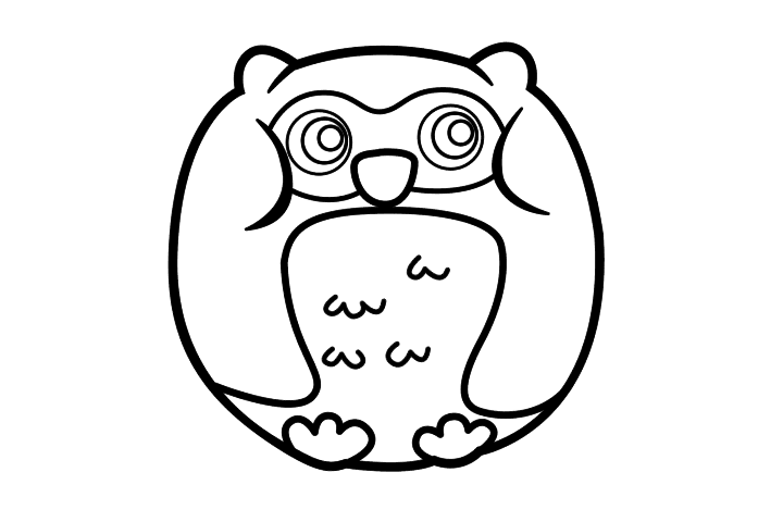 猫头鹰简笔画的画法-图6