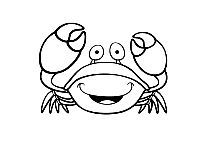 螃蟹简笔画图片-图3