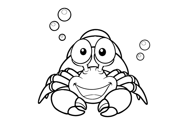 螃蟹简笔画图片-图7