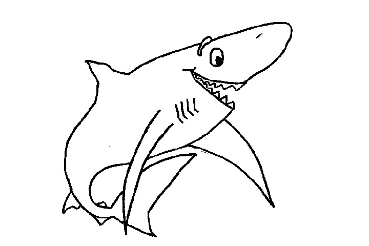 鲨鱼简笔画图片-图9