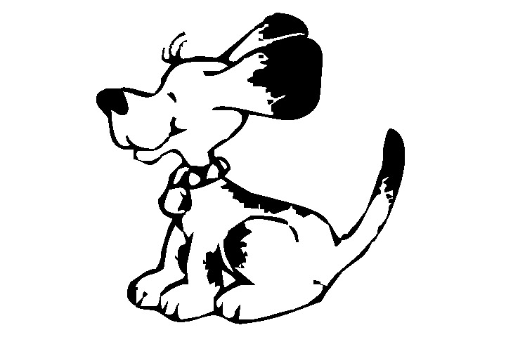 斑点狗简笔画图片-图4