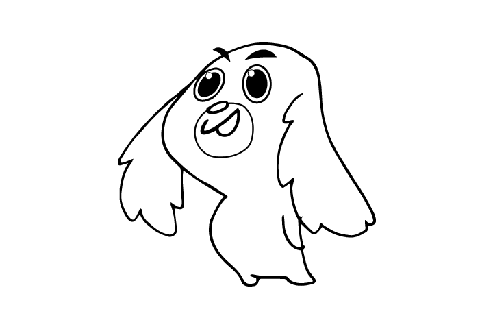 可爱的名贵宠物小狗简笔画-图6