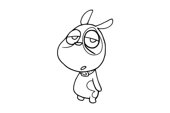 可爱的名贵宠物小狗简笔画-图9