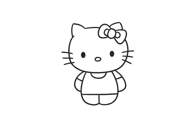 步骤7：然后画出手臂