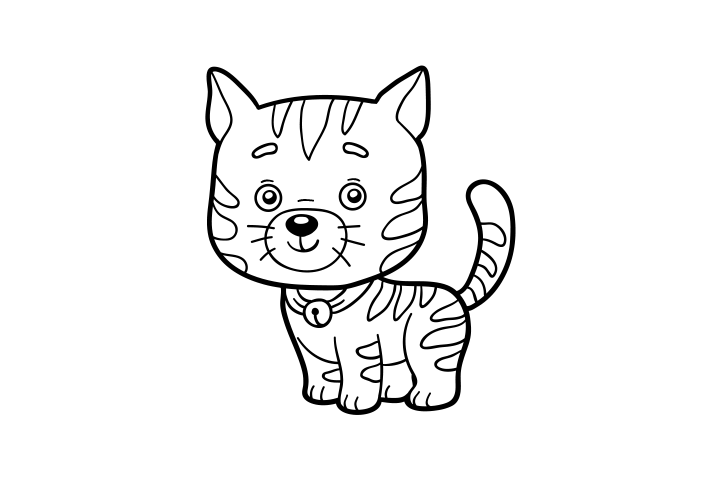 可爱的小猫简笔画图片-图10