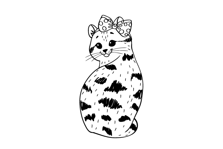 各种猫咪的画法-图2