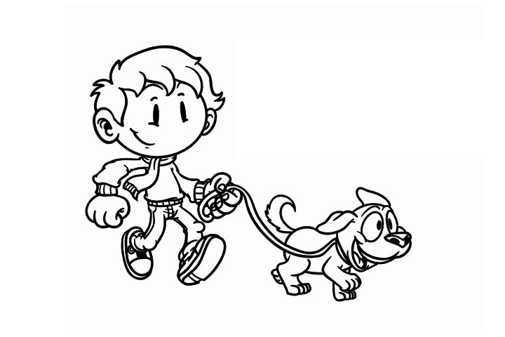 开心的小孩子简笔画图片-图1