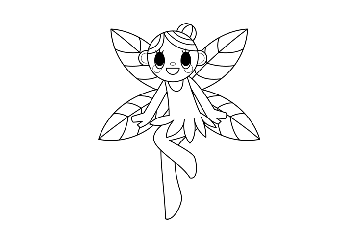 可爱的小精灵简笔画图片-图5