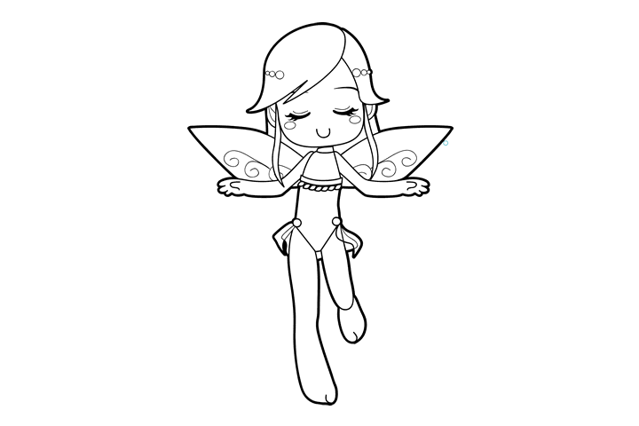 可爱的小精灵简笔画图片-图9